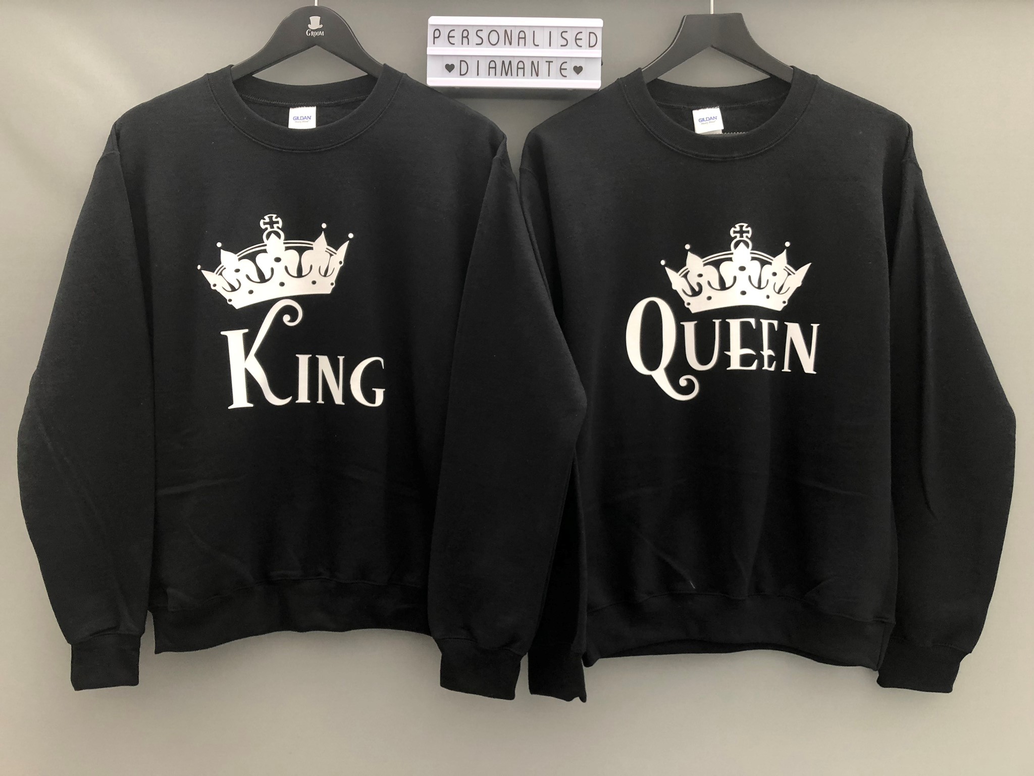 king and queen sweaters