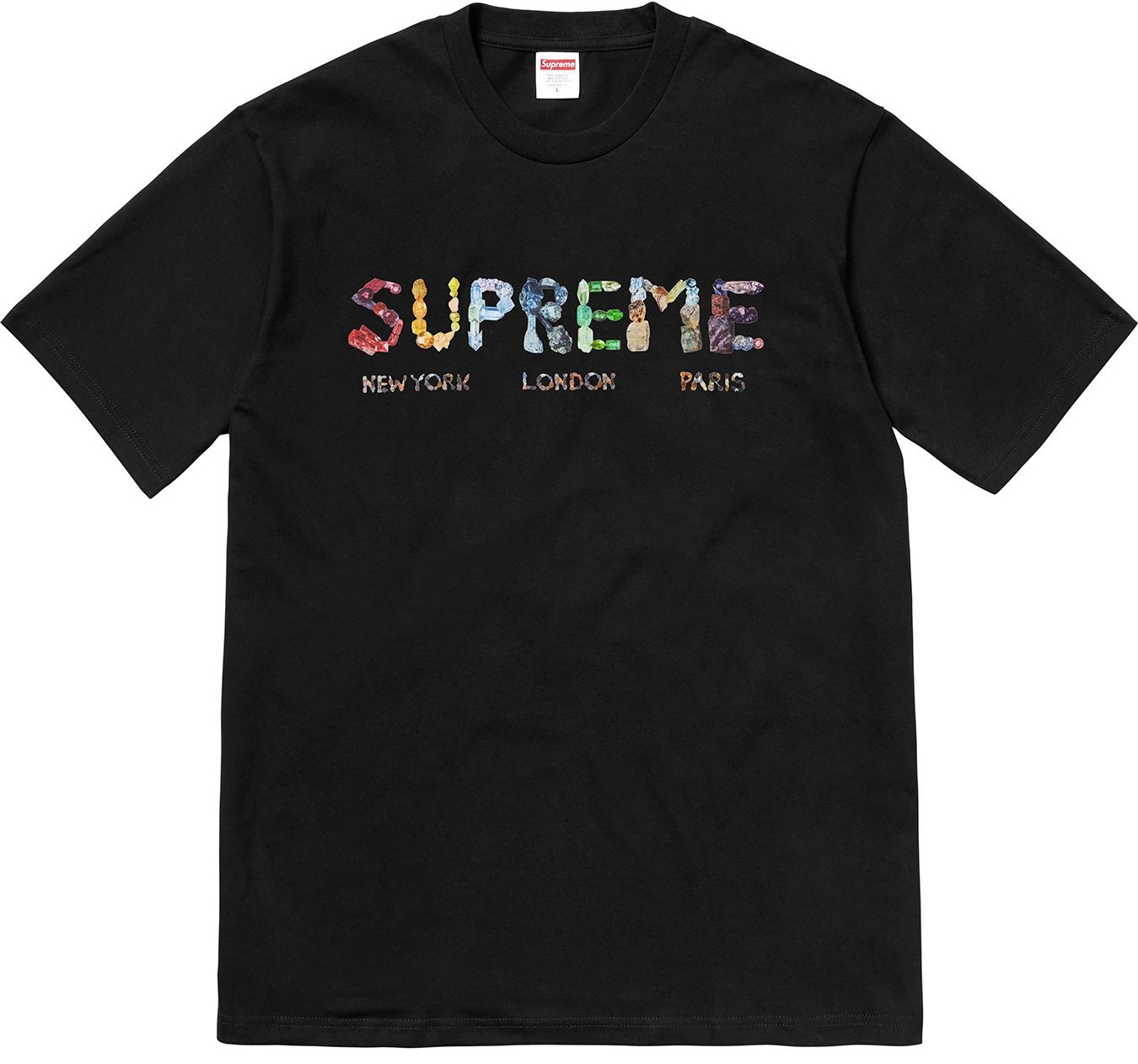 supreme rocks tee red