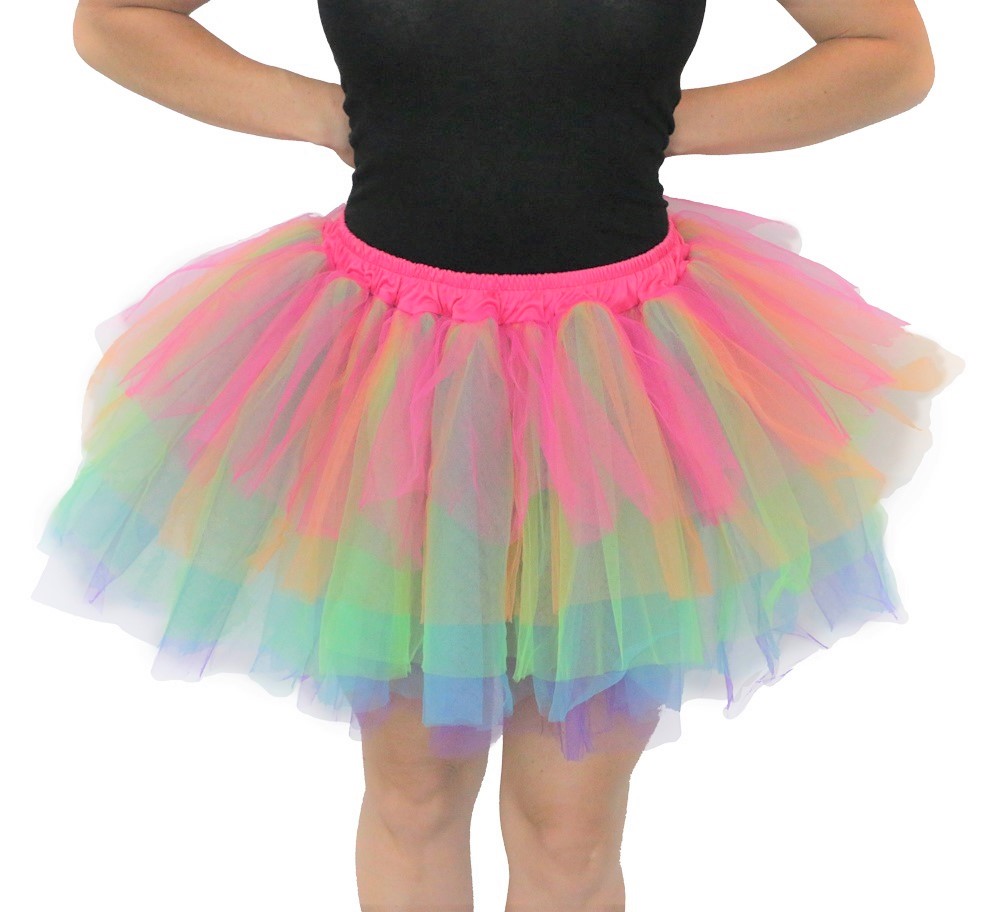 plus size multi coloured tutu
