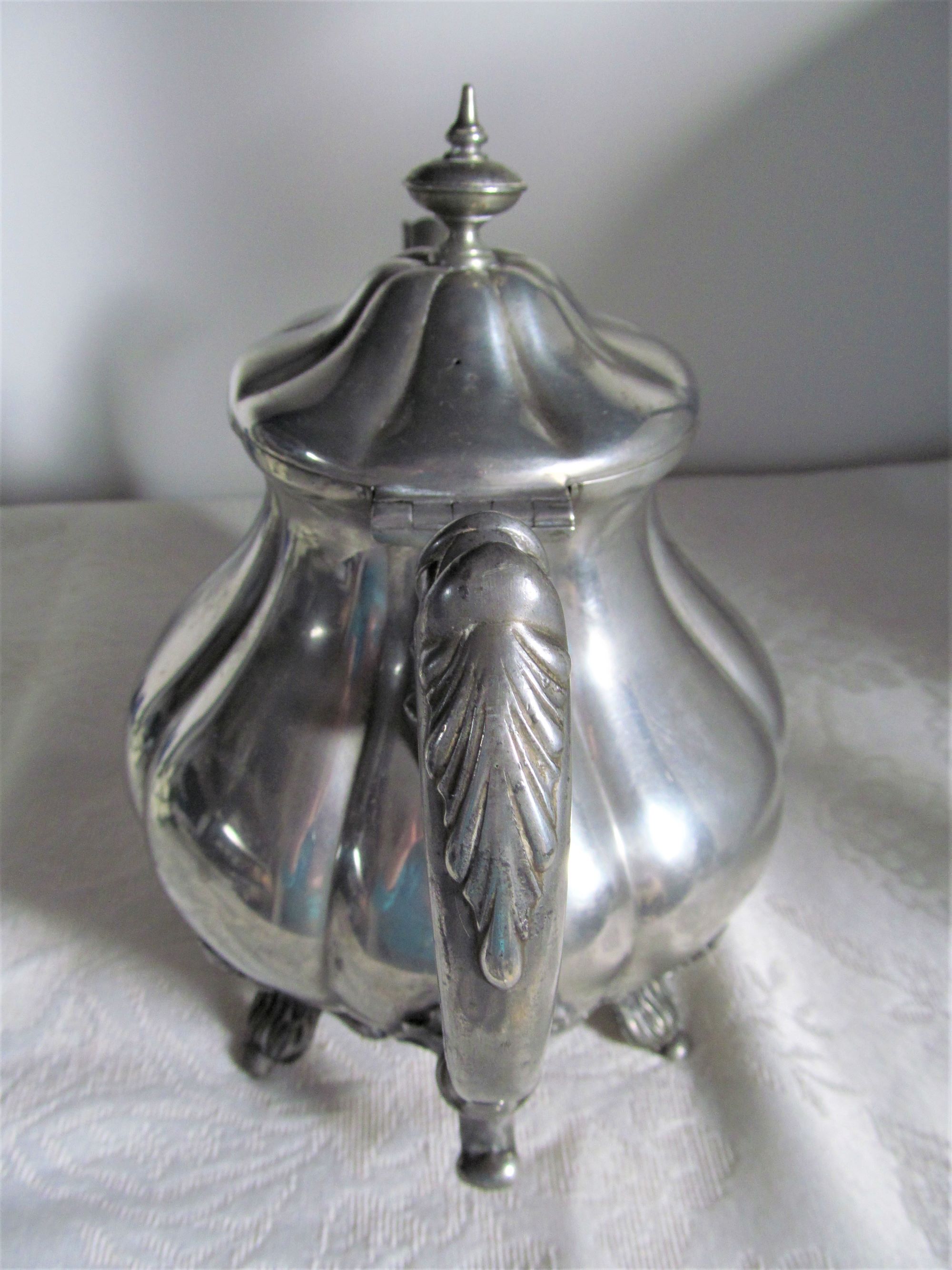 Victorian metal teapot James Dixon & Sons, Sheffield, England