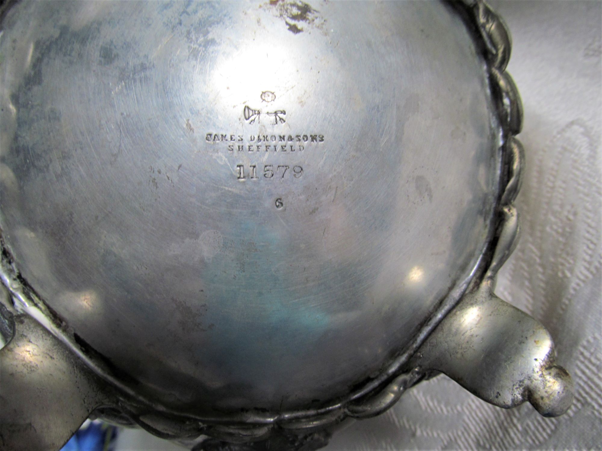 Victorian metal teapot James Dixon & Sons, Sheffield, England