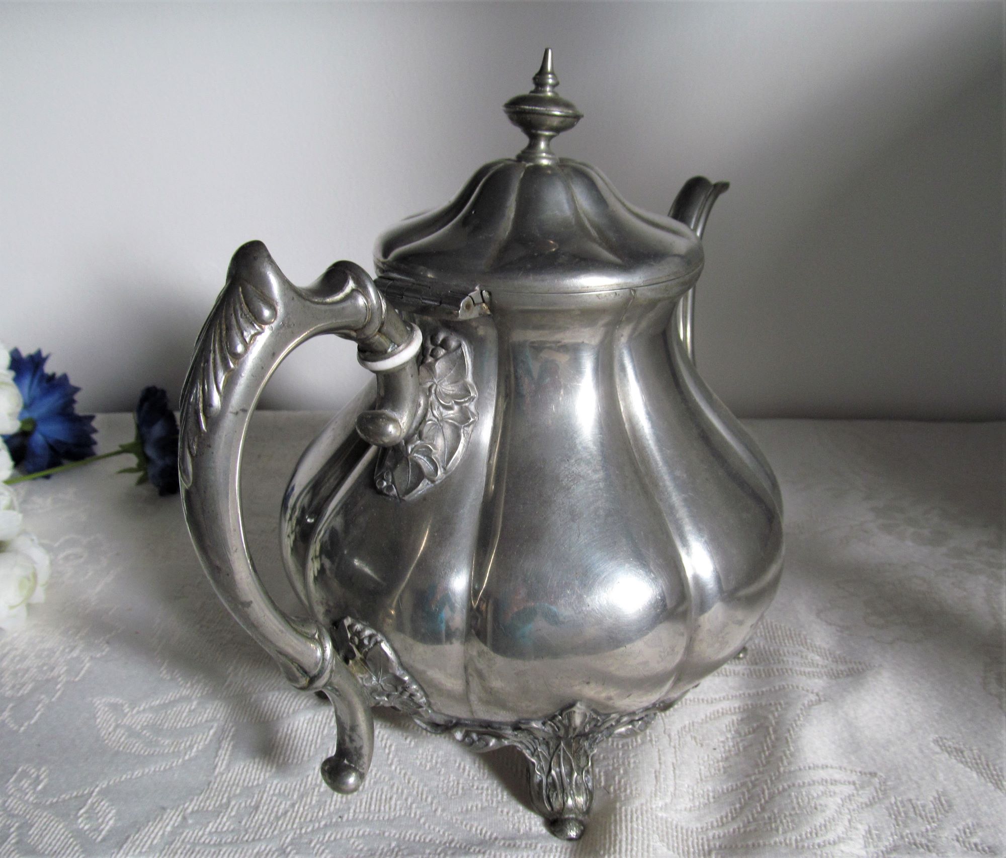 Victorian metal teapot James Dixon & Sons, Sheffield, England