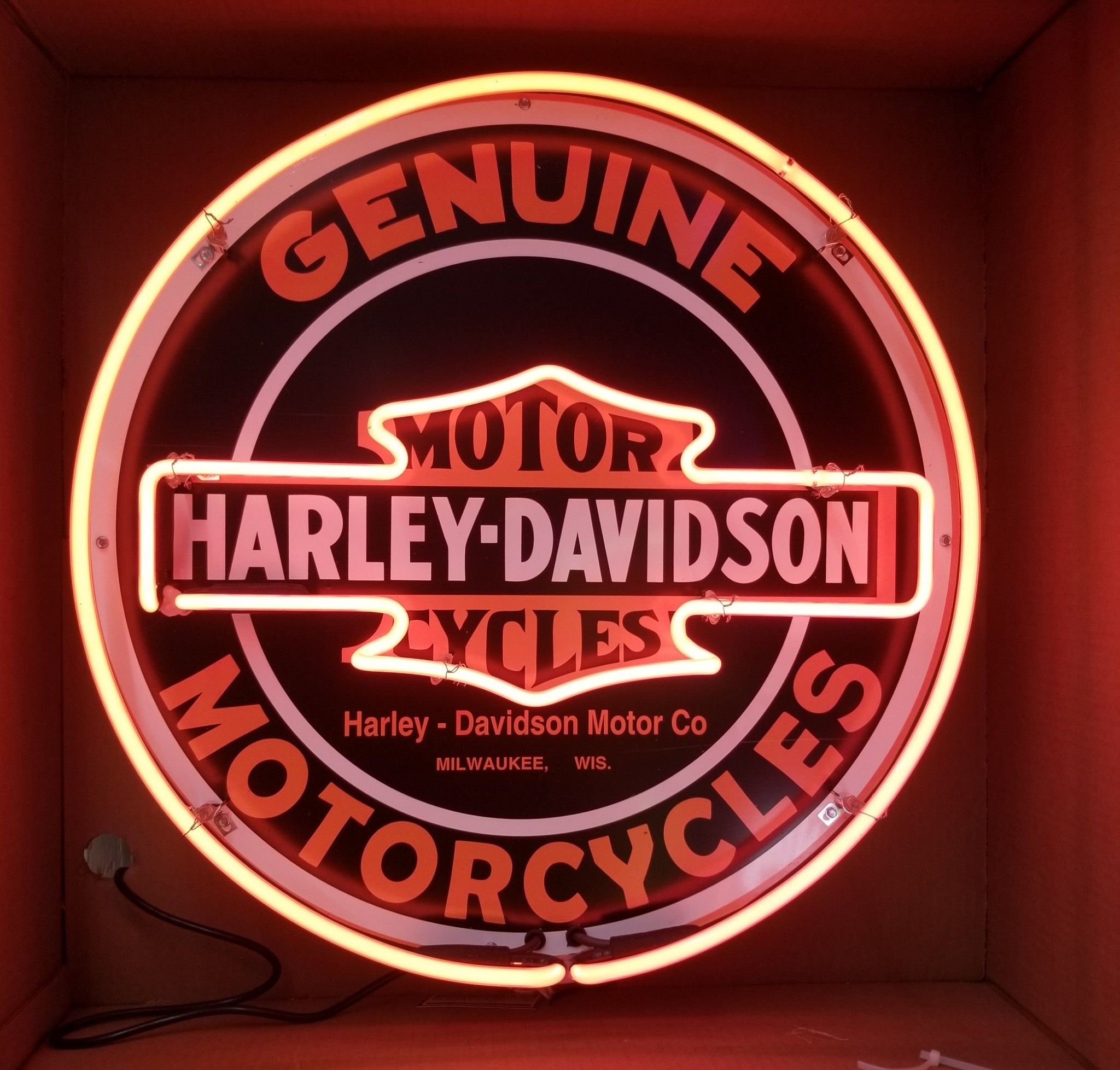 Harley davidson lighted signs Clearance