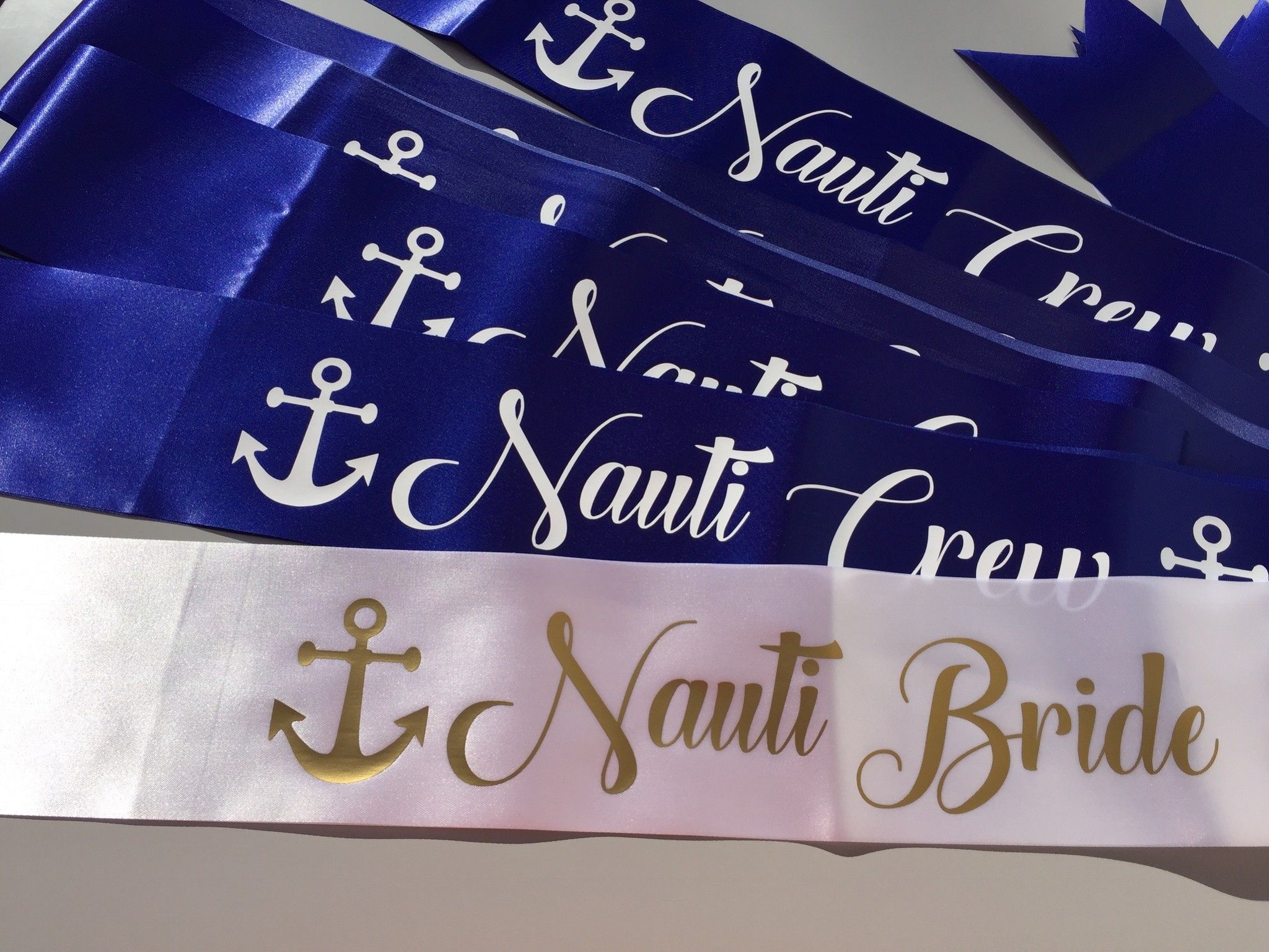 nauti bride sash