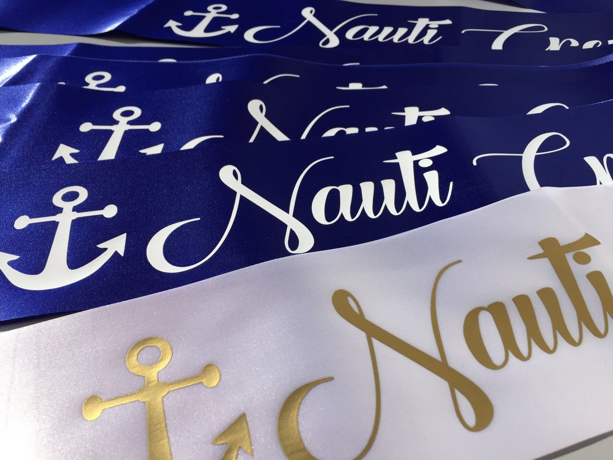 nauti bride sash