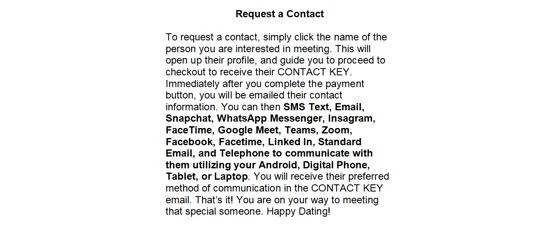Request a Contact