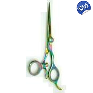 Titanium Hair dressing scissors Adjustable thumb - swivel ..